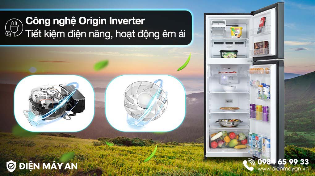 Tủ Lạnh Toshiba Inverter 253 Lít GR-RT329WE-PMV(52) - công nghệ tiết kiệm điện